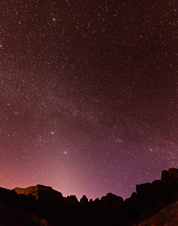 ZION NP AT NIGHT