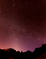 ZION NP AT NIGHT